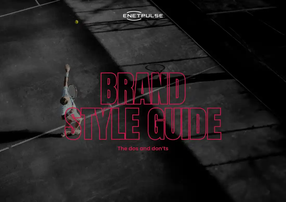 Cover of the Enetpulse Brand Style Guide