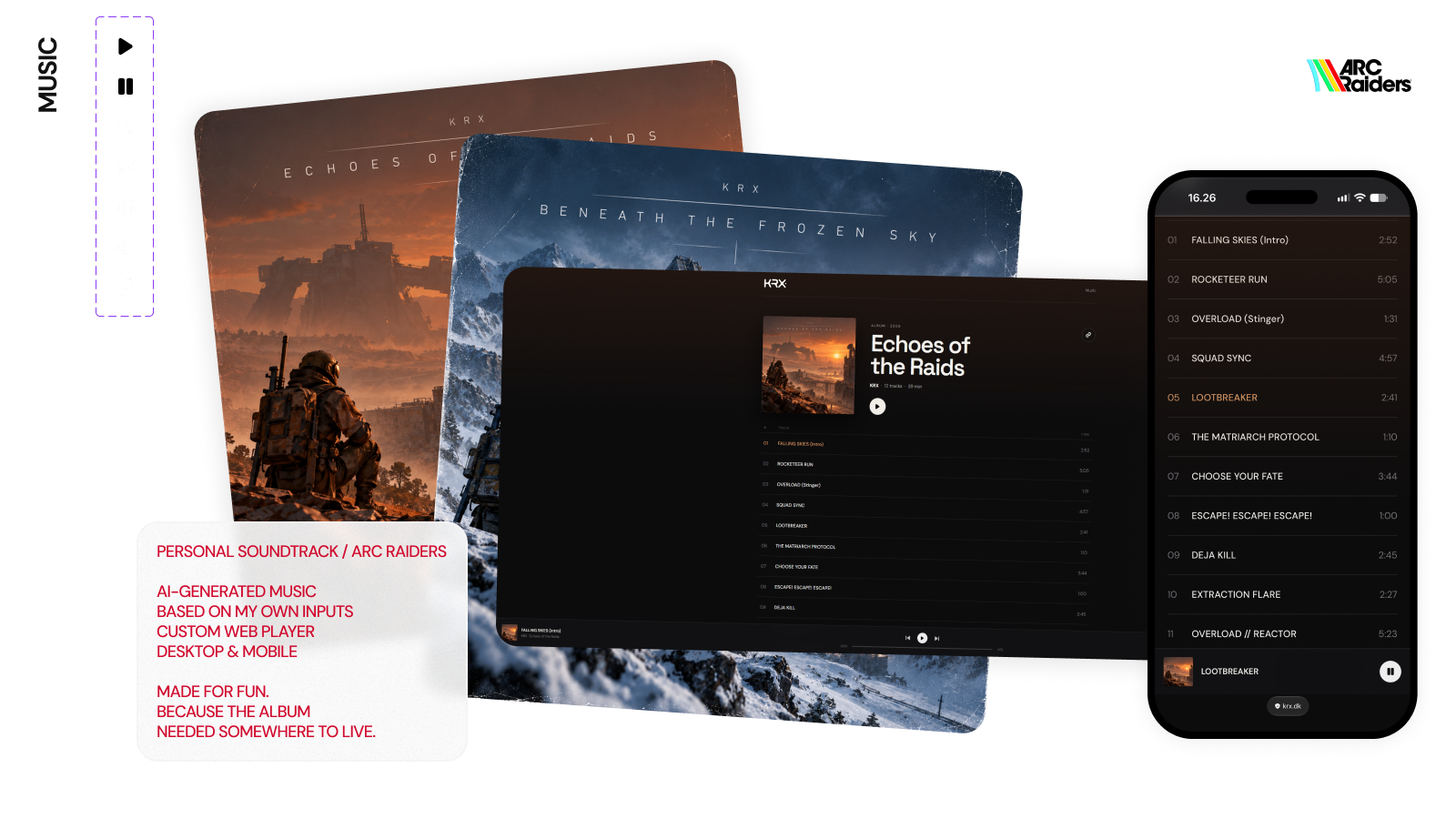 MUSIC – personligt soundtrack og musikafspiller