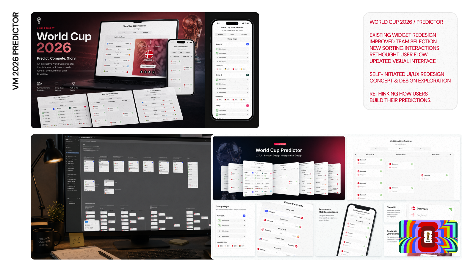 Visuelt udsnit fra World Cup 2026 Predictor