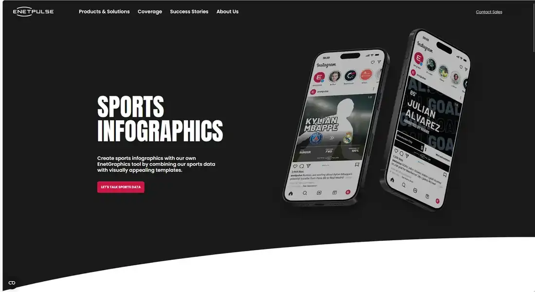Sports Infographics page